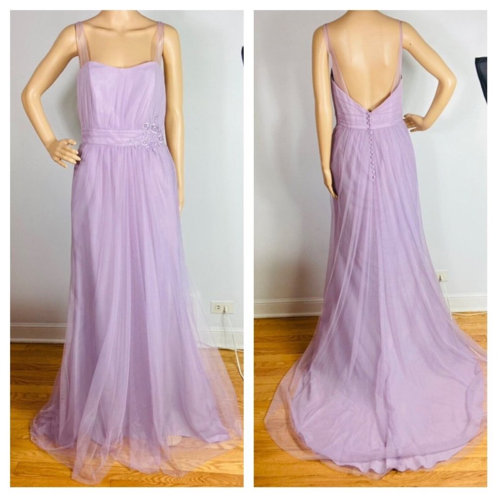Alfred Angelo Lilac Chiffon A-Line Wedding Gown